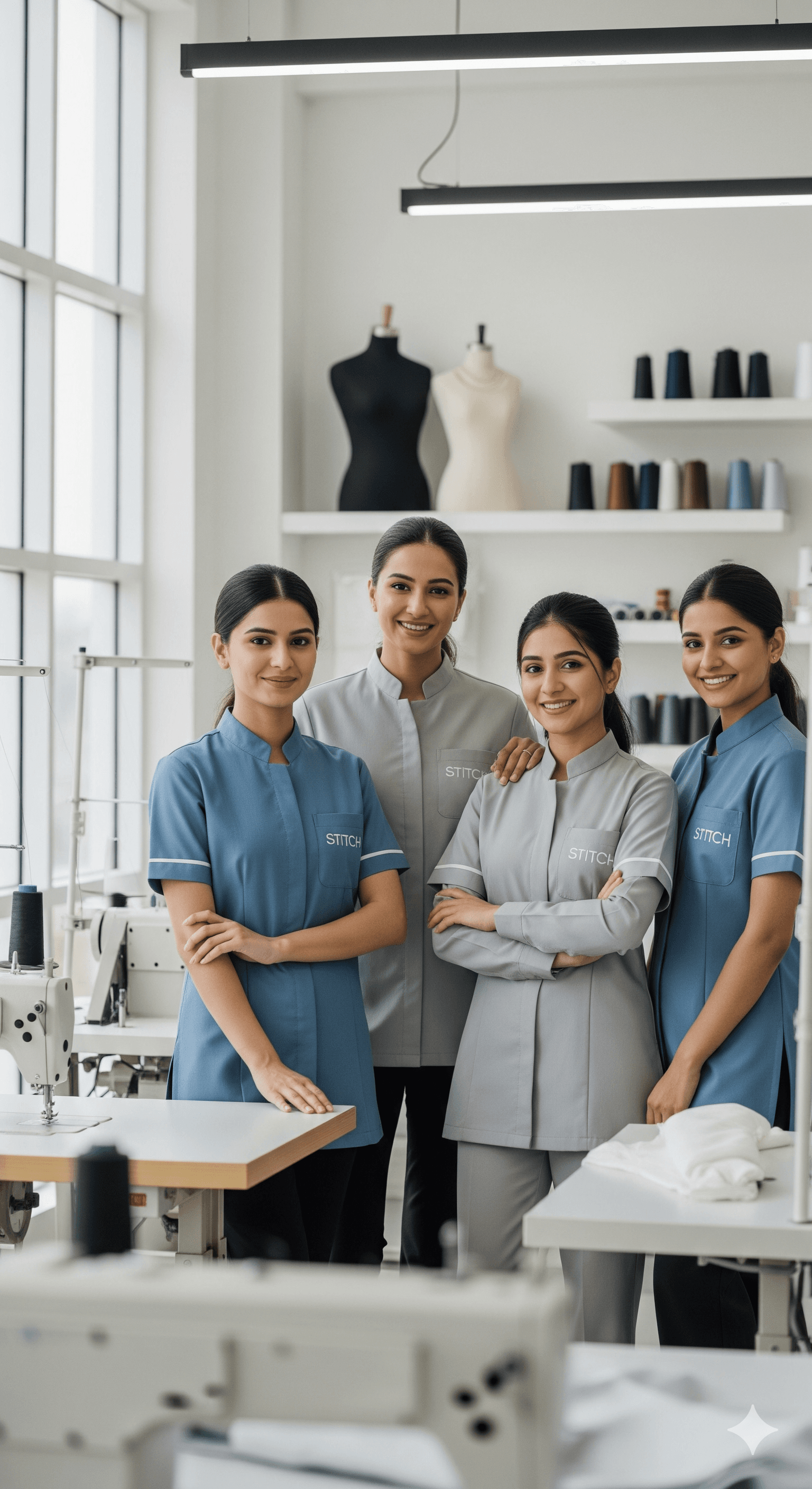 A tailor taking measurements, ensuring comfort and privacy